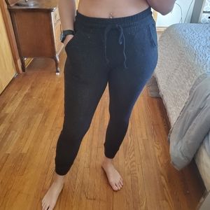 Black jogger sweatpants